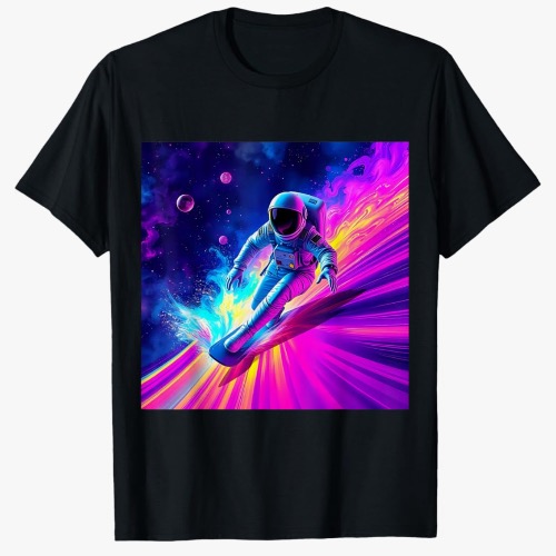 Astronaut Surfing T-Shirt