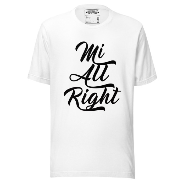 Mi All Right T-Shirt Black Print