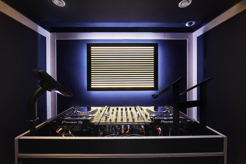 a photo showing a dj rehearsal studio