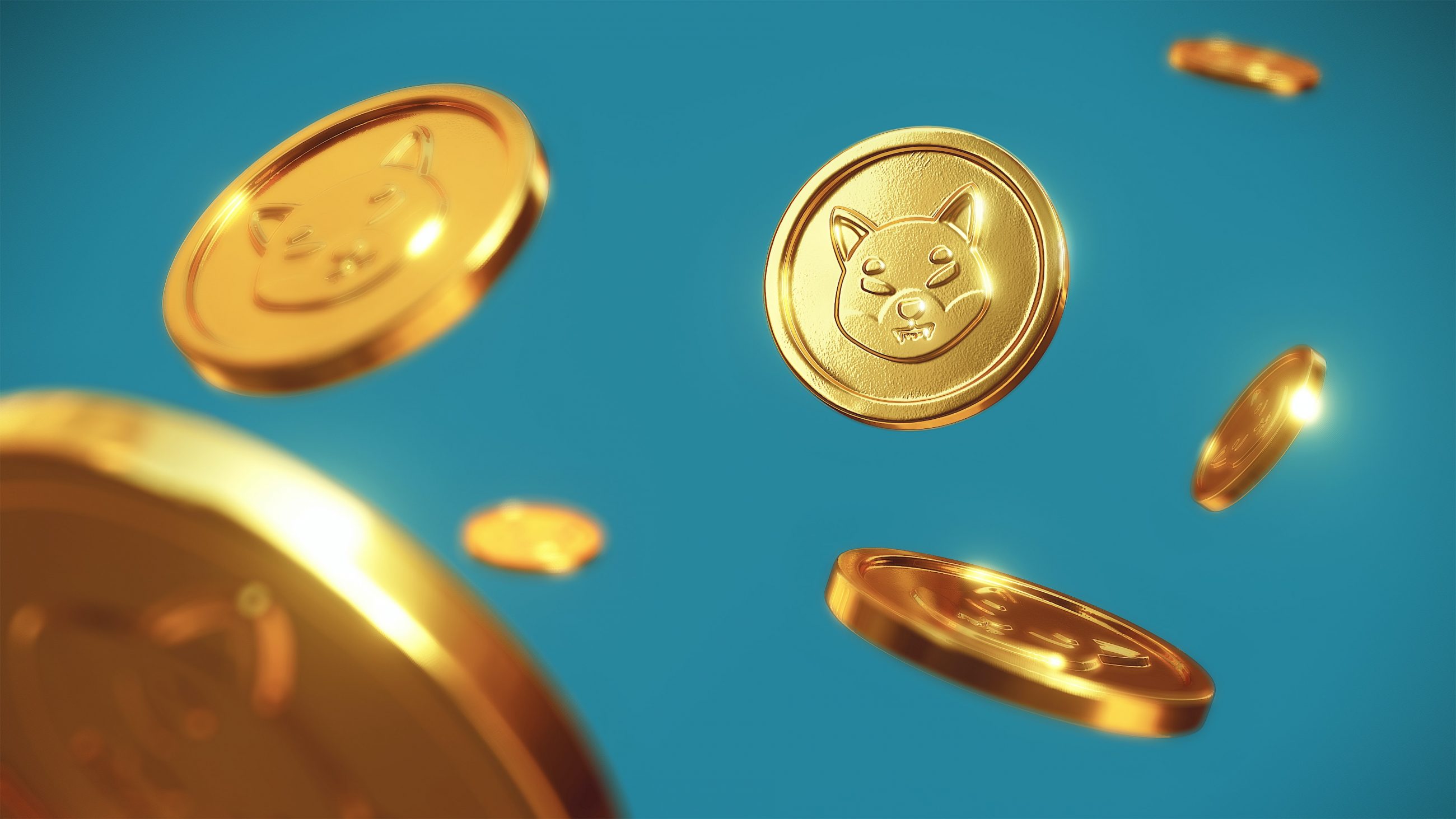 The shibu inu crypto coin as a physical gold coin 